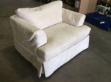 White Two Person Sofa Chair