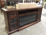 Tresanti Classic Flame TV Console and Fire ***TOP IS SCRATCHED***