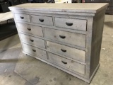 Grey Dresser With 9 Drawers