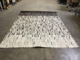 Alysa Hand-Stitched Brown/ Gray Area Rug