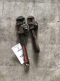 (2) Vintage Pipe Wrenches