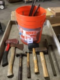 Lot of Assorted Hammers, Mallets Etc.