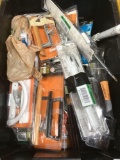 Large Plastic Bin Lot of Assorted Various Sliding Door Handles