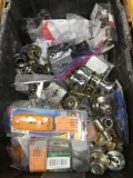 Large Plastic Bin Lot of Assorted Kwikset Door Knobs/Handles and Others