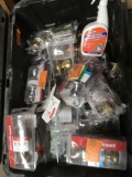 Large Plastic Bin Lot of Assorted Kwikset Door Knobs/Handles/and Others