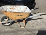 True Temper Metal Wheelbarrow w/Wood Handles