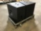 A and S Flight/Road Case With (2) 15in. Live Sound Speakers