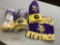 (3) NFL Apparel Youth L Minnesota Vikings Hat and T-Shirt Sets