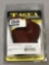 Tagua Brown-Leather Walther PPK Left-Handed Open Top Paddle Holster