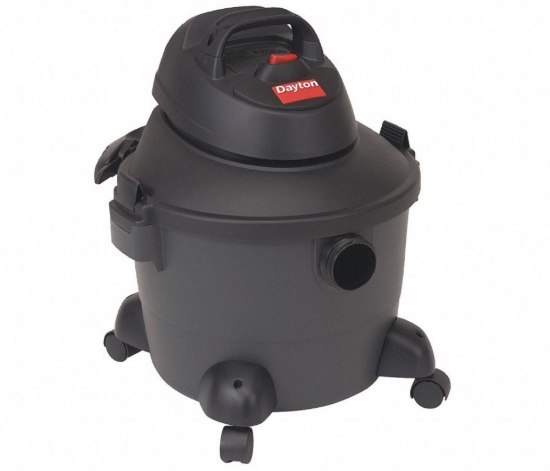 Dayton 6 gallon Wet/Dry Vacuum, 8.5 Amps, Standard Filter Type
