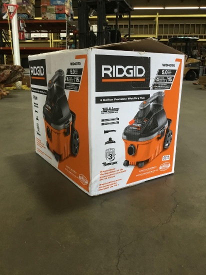 Ridgid 4 Gallon Portable Wet/Dry Vacuum