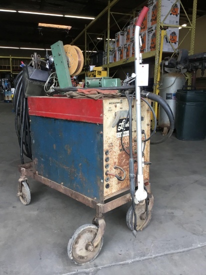 Vintage Linde G.S. Parsons Co. 3 in 1 Feed Welder Cart with Wheels