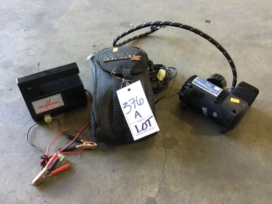 Lot of Assorted Mini Air Compressors And Marina Oil Changer