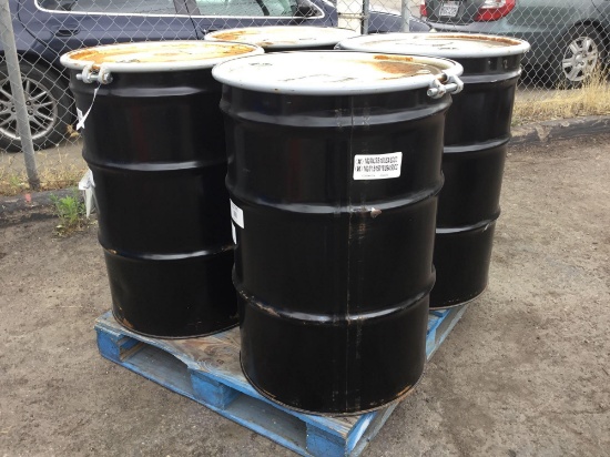 (4) 55 Gallon Steel Drums