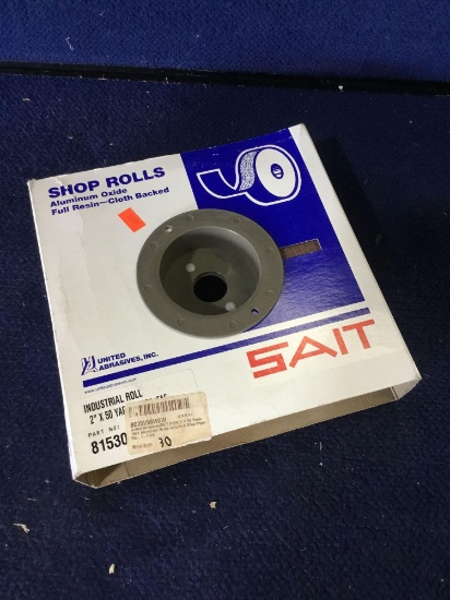 Sait Aluminum Oxide Full Resin Clothed Back Shop Paper Roll