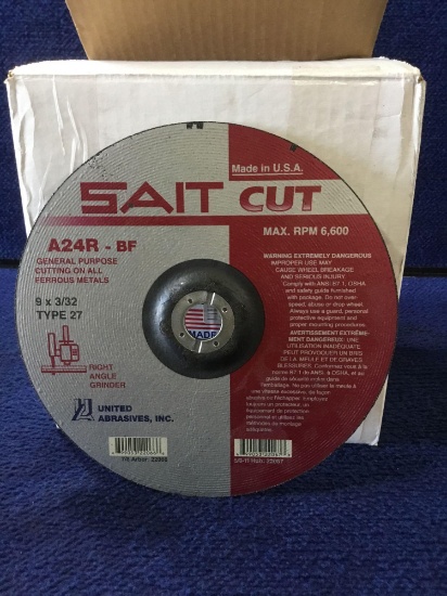 Box of Sait Cut Depessed Center Cutting Wheels
