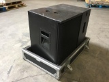 A and S Flight/Road Case With (2) 15in. Live Sound Speakers