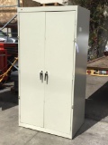 Metal 4-Shelf Utility Cabinet ***NO KEY***