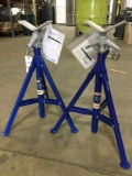 (2) WestWard V-Head Pipe Stands