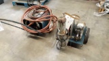 Lot of (2) Industrial Vacuum Pumps on Rolling Stands