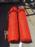 (2) Rolls of High Visibility Plastic Mesh Fence