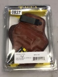 Tagua Brown-Leather S and W Bodygaurd .38 Right-Handed Dual Clip Holster