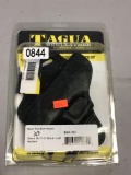 Tagua Black-Leather Glock 26-27-33 Left-Handed Open Top Belt Holster