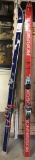 Lot of (2) Sets Snow Skis