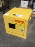 (1) Eagle 2. Gallon Yellow 18 Gauge Steel Benchtop Safety Storage Cabinet