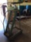 1 Industrial light green ladder with wheels