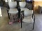 Lot of (10) Padded Stacking Utility Chairs