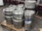 (7) Assorted Size Metal Beer Kegs