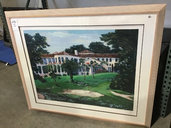 Large Framed Golf Casa Print