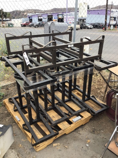 (5) Western Square Industries Metal Wine/Utility Barrel Stands