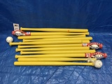 Lot of Wiffle Bat and Ball