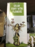 (6) Solar Fairies With Flowers Outdoor Decorations