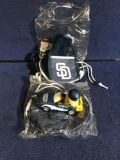 Lot of Assorted Padres Bobble Head and (2) Padres Multi Purpose Bags