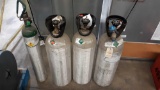 (1) Helium Tank (1) Oxygen Tank (2) Carbon Dioxide Tanks