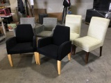 Lot of (6) Assorted Stationary Chairs