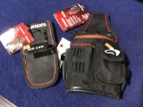 (1) Husky Air Gun Holder and (1) 1-Pocket Triple Snap Pouch w/Leather