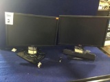 (2) Dell UltraSharp 19in. Rotating LCD Monitors