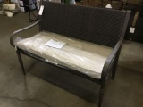 Hampton Bay Commack Brown Wicker Outdoor Bench