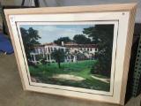 Large Framed Golf Casa Print