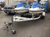 (2) 2004 Bombardier Seadoo GTI RFI w/Tandem Trailer***START UP VIDEOS IN DESCRIPTION***