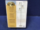 Hampton Bay Frosted White Shades Floor Lamp