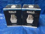 (2) Halo Outdoor Security Area and Wall Lights