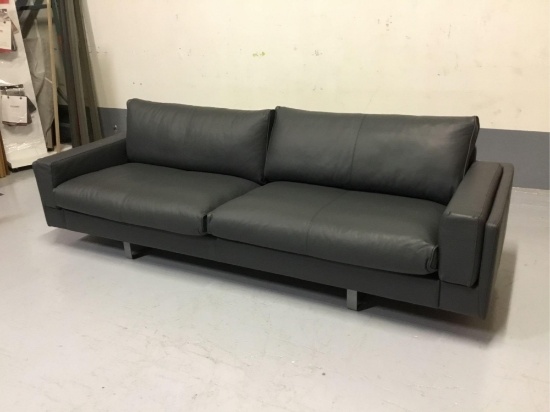Fjords USA Inc. Seater Duo Anthracite Leather Endless Sofa