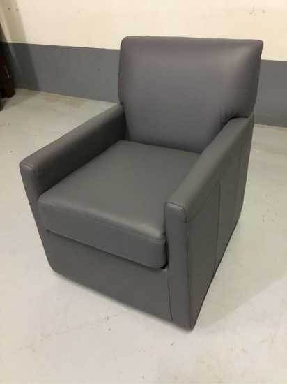 Palliser Furniture Pia Tulsa II Slate Leather Swivel Chair