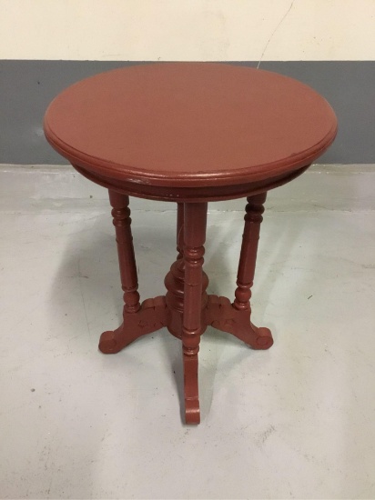 Guildmaster Round Red Side Table