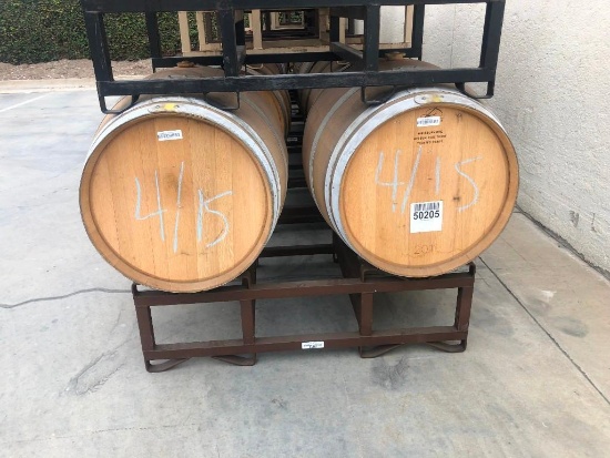 Wine Barrels with Rack